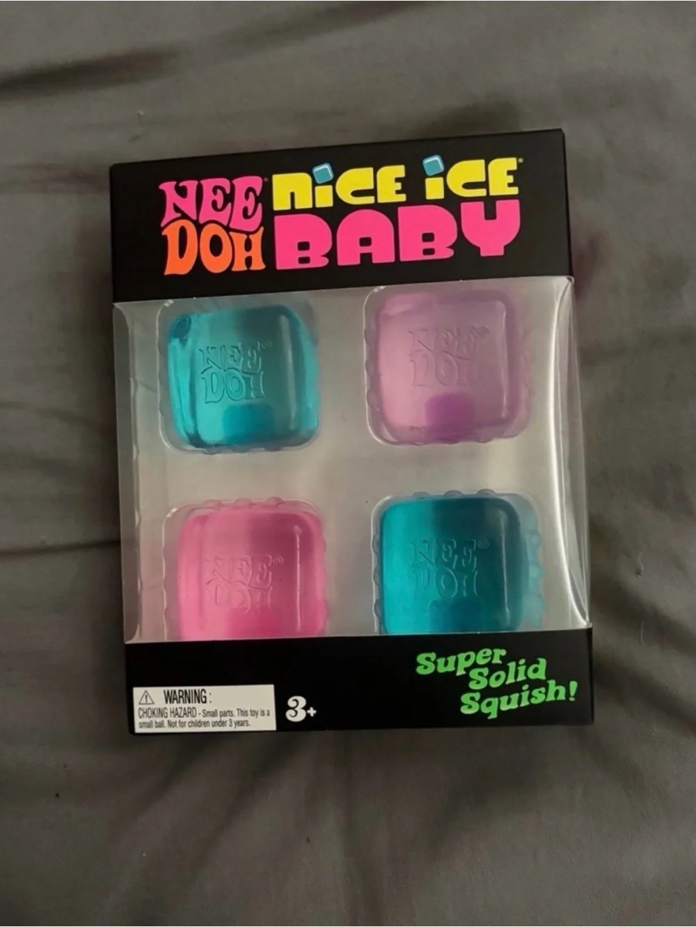 NeeDoh AUTHENTIC Nice Ice Baby 4 Pack Mini Cubes